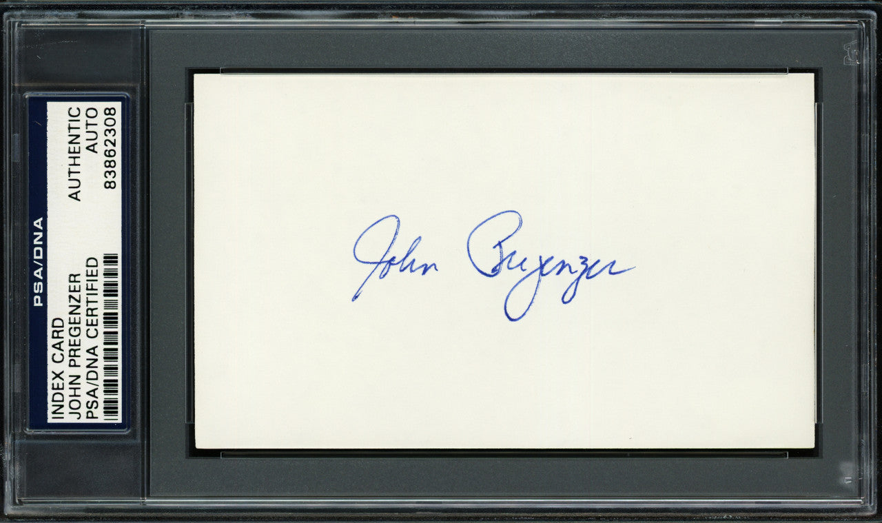 John Pregenzer Autographed 3x5 Index Card San Francisco Giants PSA/DNA #83862308