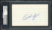 Orlando Ramirez Autographed 3x5 Index Card California Angels PSA/DNA #83862316