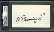 Orlando Ramirez Autographed 3x5 Index Card California Angels PSA/DNA #83862318