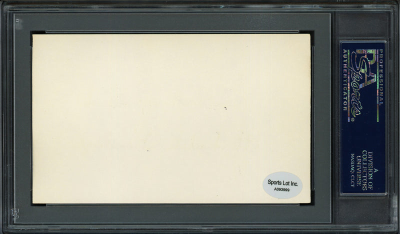 Allen "Dutch" Romberger Autographed 3x5 Index Card Philadelphia A's "Best of Luck" PSA/DNA #83862349