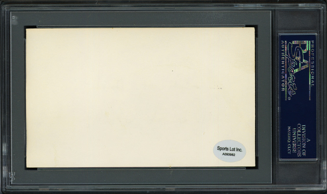 Allen "Dutch" Romberger Autographed 3x5 Index Card Philadelphia A's "Best of Luck" PSA/DNA #83862350