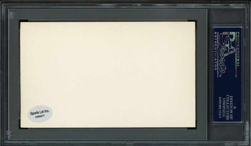 Harry Rosenberg Autographed 3x5 Index Card New York Giants PSA/DNA #83862363