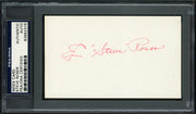 Emerson "Steve" Roser Autographed 3x5 Index Card New York Yankees, Boston Braves PSA/DNA #83862376
