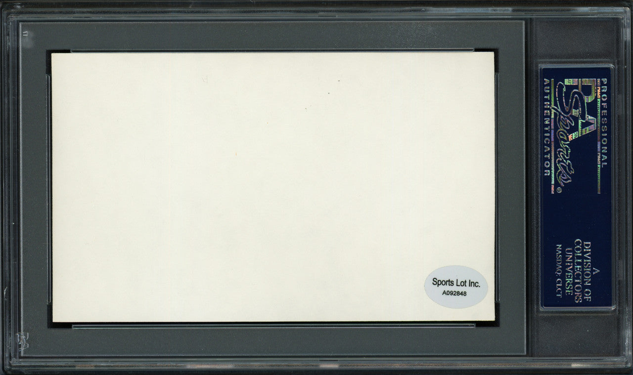 Emerson "Steve" Roser Autographed 3x5 Index Card New York Yankees, Boston Braves PSA/DNA #83862377