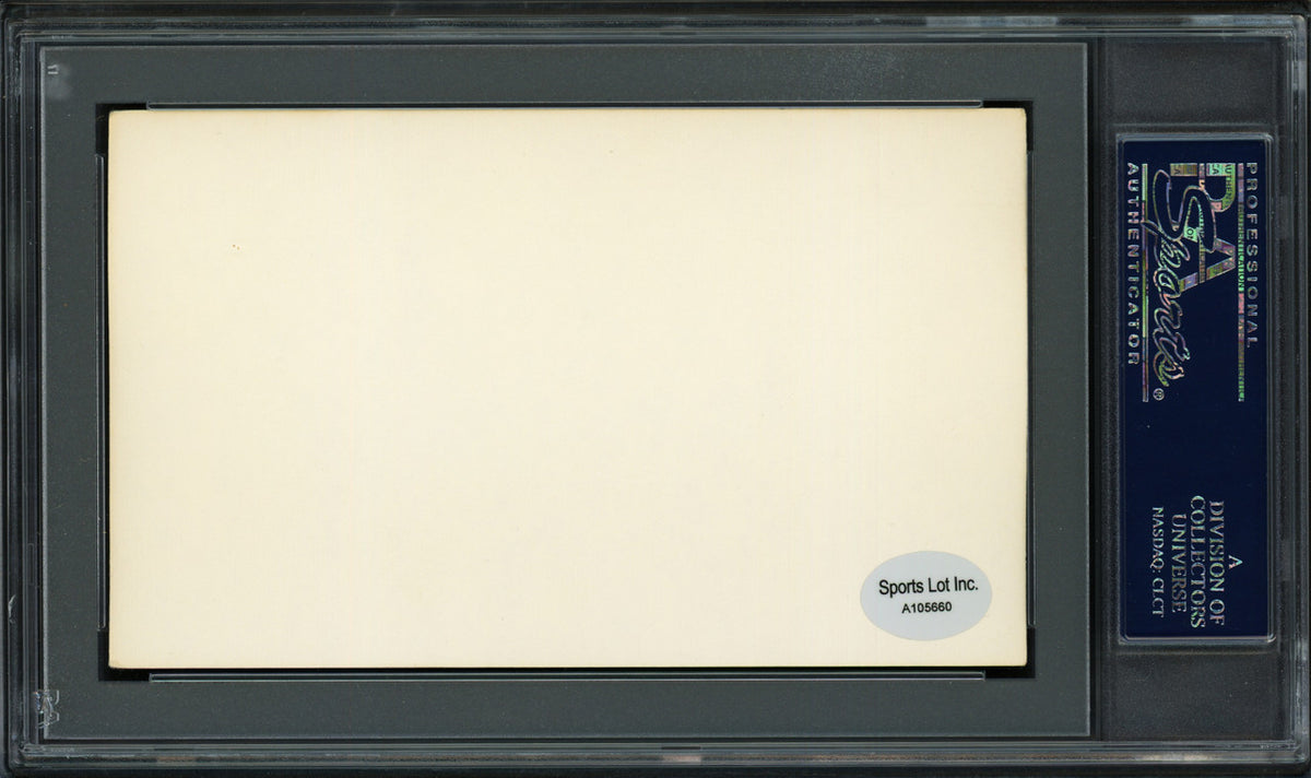 Harvey H. Russell Autographed 3x5 Index Card Baltimore Terrapins PSA/DNA #83862396