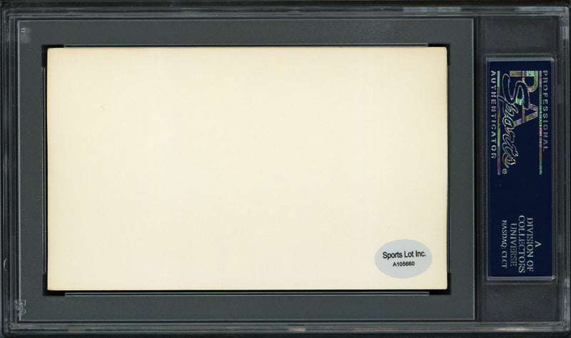 Harvey H. Russell Autographed 3x5 Index Card Baltimore Terrapins PSA/DNA #83862396