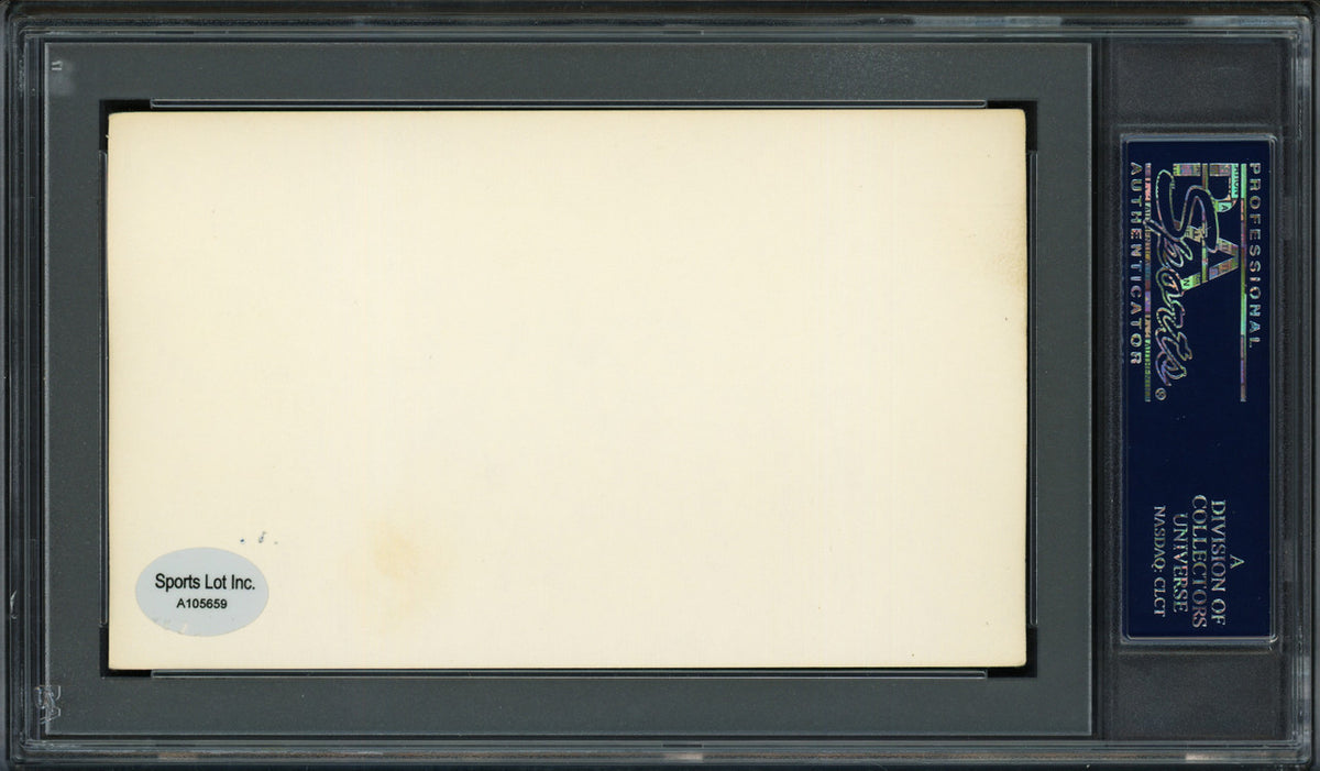 Harvey H. Russell Autographed 3x5 Index Card Baltimore Terrapins PSA/DNA #83862397