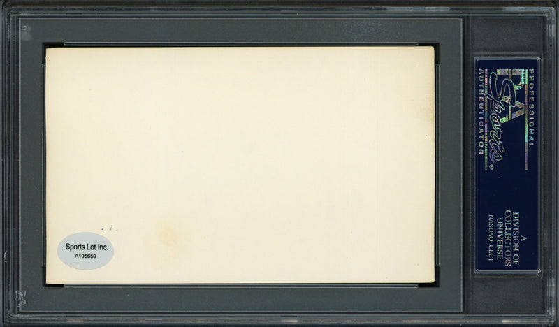 Harvey H. Russell Autographed 3x5 Index Card Baltimore Terrapins PSA/DNA #83862397