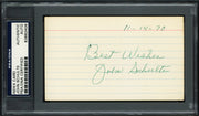 John "Johnny" Schulte Autographed 3x5 Index Card New York Yankees "Best Wishes" PSA/DNA #83862406