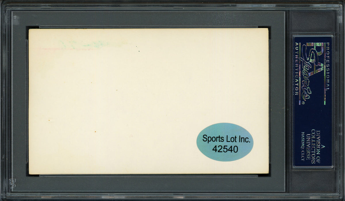 John "Johnny" Schulte Autographed 3x5 Index Card New York Yankees "Best Wishes" PSA/DNA #83862406