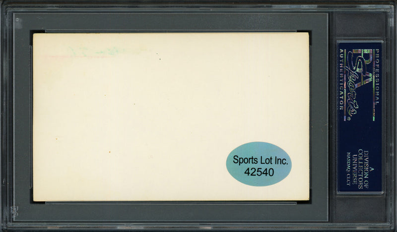 John "Johnny" Schulte Autographed 3x5 Index Card New York Yankees "Best Wishes" PSA/DNA #83862406