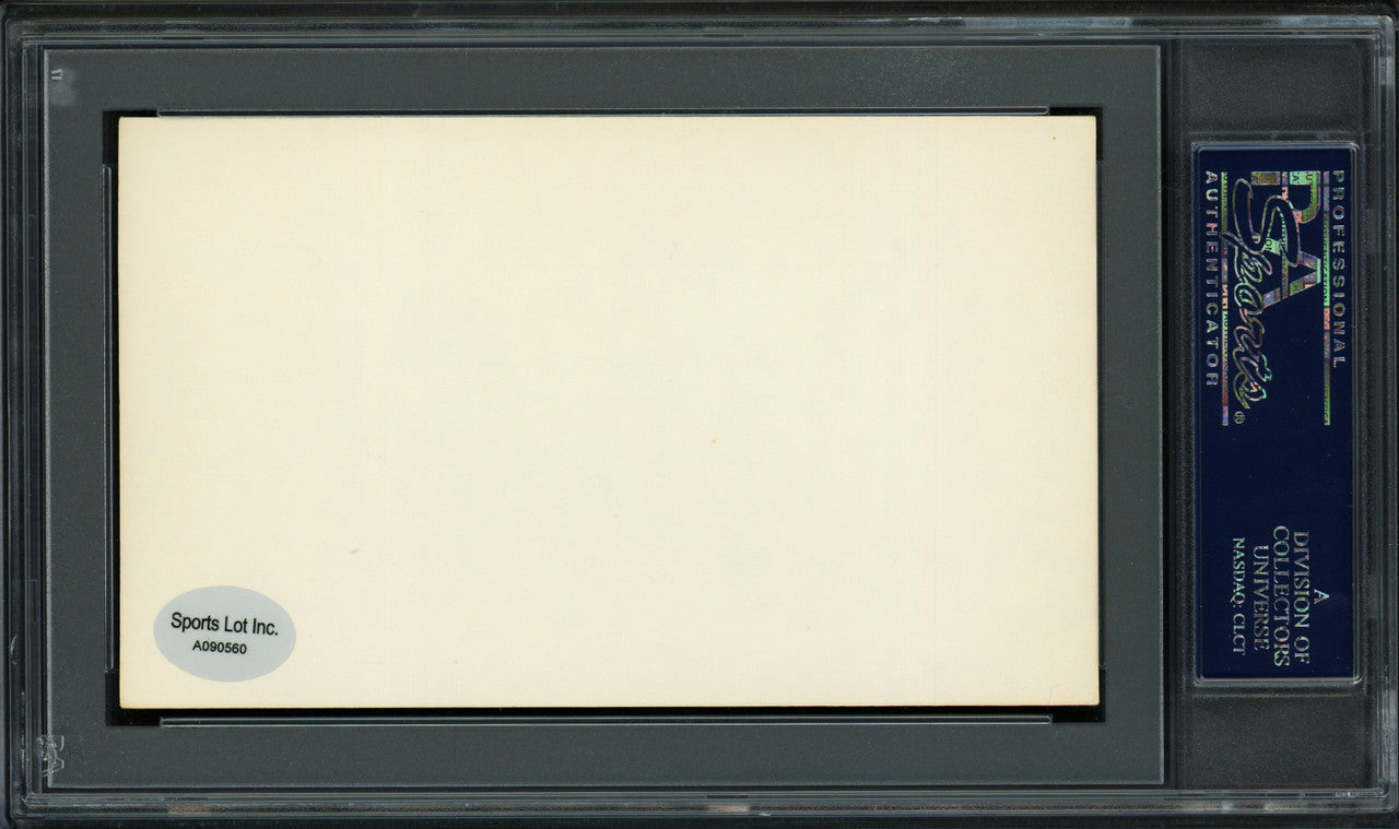 Marion Brooks M.B. "Pat" Tobin Autographed 3x5 Index Card Philadelphia A's PSA/DNA #83862454