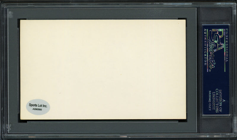 Marion Brooks M.B. "Pat" Tobin Autographed 3x5 Index Card Philadelphia A's PSA/DNA #83862454