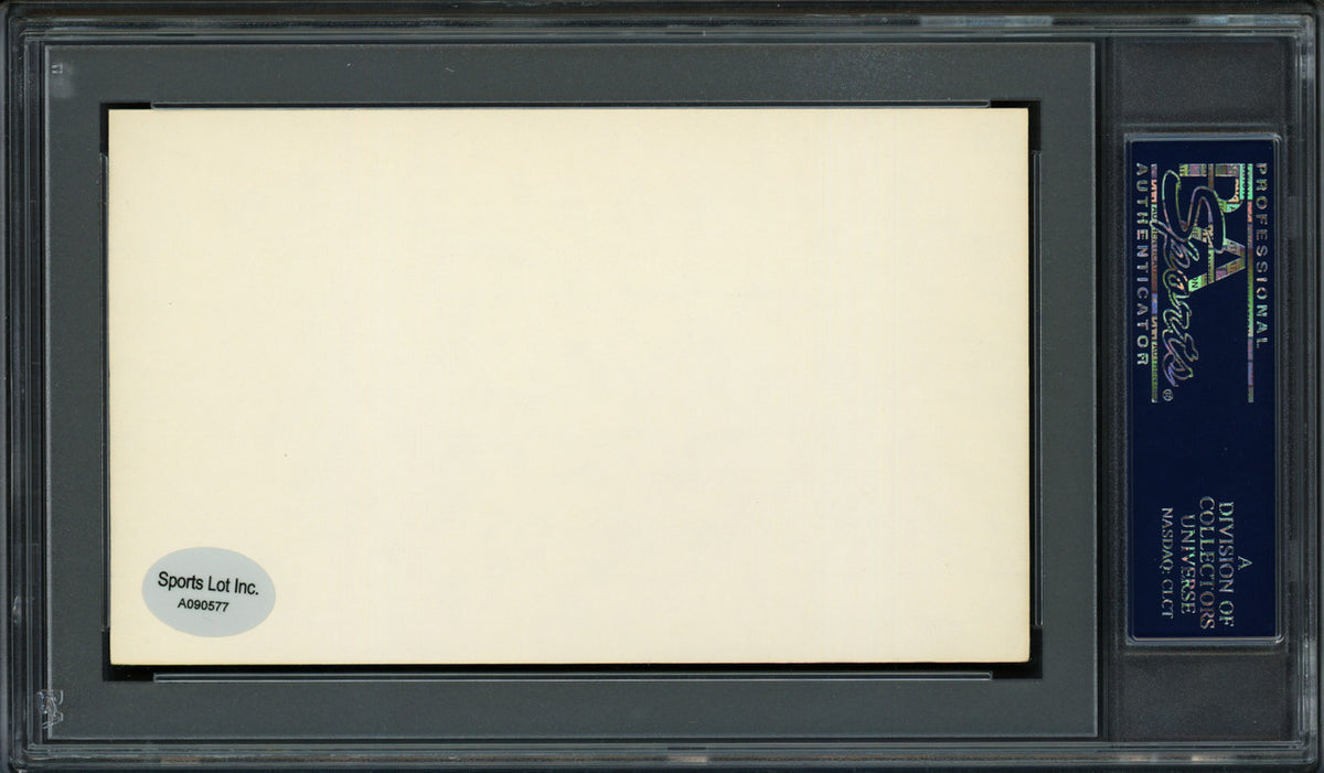Marion Brooks M.B. "Pat" Tobin Autographed 3x5 Index Card Philadelphia A's PSA/DNA #83862455