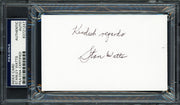 Stanley "Stan" Watts Autographed 3x5 Index Card BYU Cougars Coach "Kindest Regards" PSA/DNA #83721247