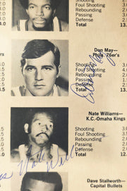 John Brisker Autographed 7x11 Magazine Page Photo Seattle Supersonics With 8 Total Signatures Beckett BAS #17402407