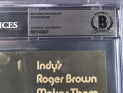 Roger Brown Autographed 8x11 Magazine Page Photo Indiana Pacers Beckett BAS #17402421