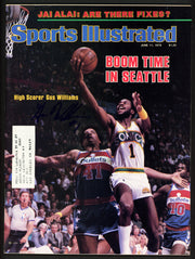 Gus Williams Autographed Sports Illustrated Sports Illustrated Magazine Seattle Supersonics MCS Holo #51021
