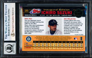 Ichiro Suzuki Autographed 2001 eTopps Card #100 Seattle Mariners Auto Grade Gem Mint 10 Beckett BAS #17855936