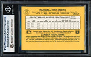 Randy Myers Autographed 1987 Donruss Rookie Card #29 New York Mets Beckett BAS #17856409