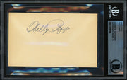 Wally Pipp Autographed 3x5 Index Card New York Yankees Auto Grade Gem Mint 10 Beckett BAS #17856668