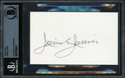 Jaime Jarrin Autographed 3x5 Index Card Los Angeles Dodgers Beckett BAS #17856847