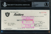 Al Davis Autographed Check Oakland Raiders Auto Grade Gem Mint 10 Beckett BAS #17856675