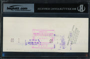 Al Davis Autographed Check Oakland Raiders Auto Grade Gem Mint 10 Beckett BAS #17856682