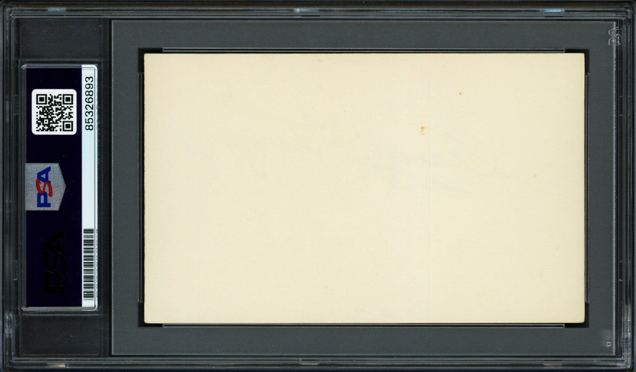 Casey Stengel Autographed 3x5 Index Card New York Yankees Mets PSA/DNA #85326893