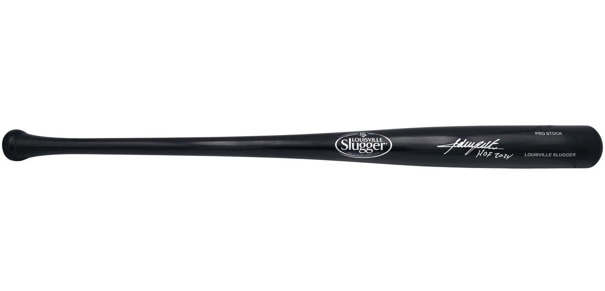 Adrian Beltre Autographed Black Louisville Slugger Pro Stock Baseball Bat Texas Rangers "HOF 2024" Beckett BAS Witness Stock #239820