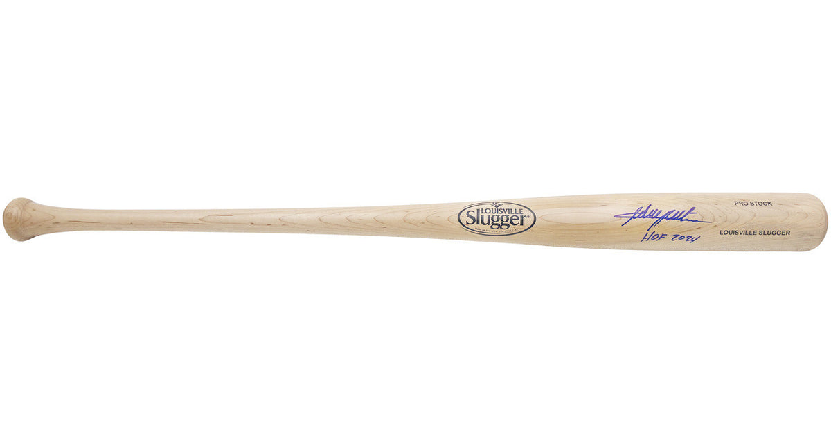 Adrian Beltre Autographed Blonde Louisville Slugger Pro Stock Baseball Bat Texas Rangers "HOF 2024" Beckett BAS Witness Stock #239822