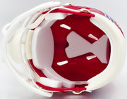 Jim Kelly Autographed Buffalo Bills 1987-01 Throwback Red Speed Mini Helmet Beckett BAS Witness Stock #241391