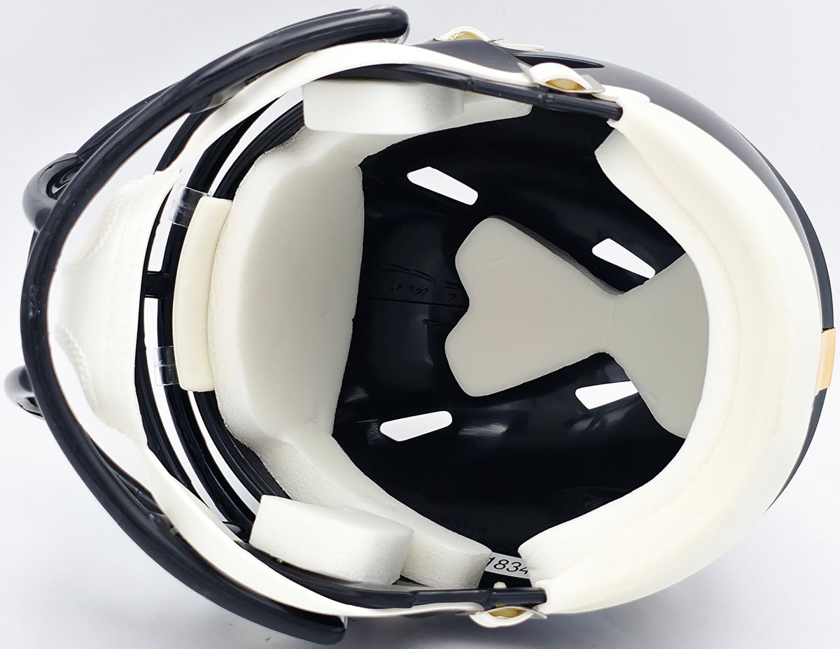 James Harrison Autographed Pittsburgh Steelers Black Speed Mini Helmet Beckett BAS Witness Stock #241383