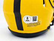 Hines Ward Autographed Pittsburgh Steelers Gold Rave Speed Mini Helmet Beckett BAS Witness Stock #241388