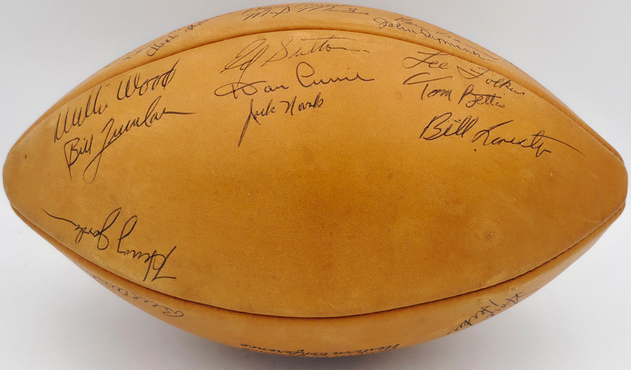 1961 Green Bay Packers NFL Champions Team Signed Autographed Official NFL Wilson "The Duke" Leather Football With 39 Signatures Including Vince Lombardi & Bart Starr Beckett BAS #AE20801