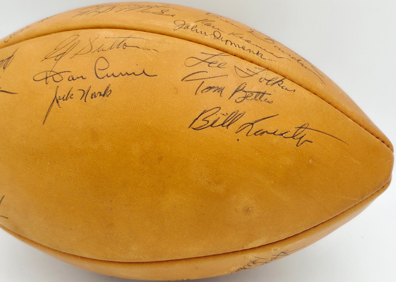 1961 Green Bay Packers NFL Champions Team Signed Autographed Official NFL Wilson "The Duke" Leather Football With 39 Signatures Including Vince Lombardi & Bart Starr Beckett BAS #AE20801