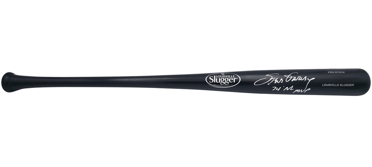 Steve Garvey Autographed Black Louisville Slugger Pro Stock Baseball Bat Los Angeles Dodgers "74 NL MVP" Beckett BAS Witness Stock #241443