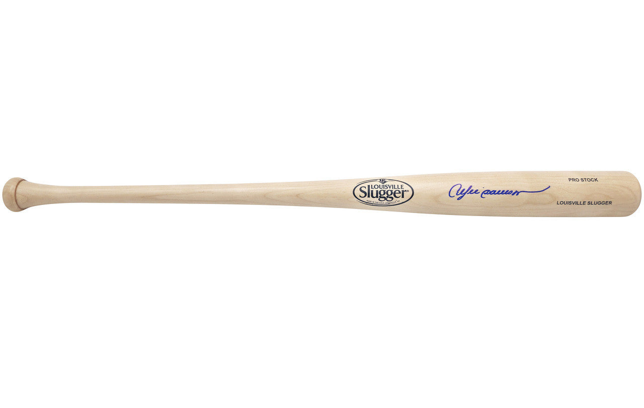 Andre Dawson Autographed Blonde Louisville Slugger Pro Stock Baseball Bat Montreal Expos Beckett BAS Witness Stock #241439