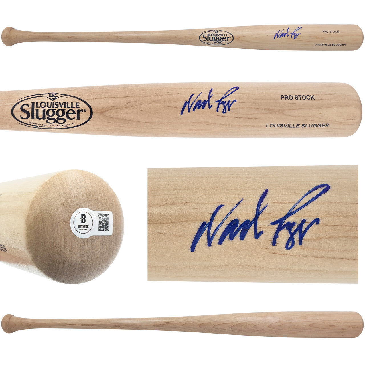 Wade Boggs Autographed Blonde Louisville Slugger Pro Stock Baseball Bat Boston Red Sox Beckett BAS Witness Stock #241446
