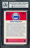 Hakeem Olajuwon Autographed 1986-87 Fleer Stickers Rookie Card #9 Houston Rockets Auto Grade Gem Mint 10 Beckett BAS #14127437