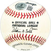 Jake Daniel Autographed Official NL Baseball Brooklyn Dodgers Beckett BAS QR #BM25861
