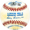 Jerry Davie Autographed Official AL Baseball Detroit Tigers Beckett BAS QR #BM17794