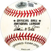 Bob Lennon Autographed Official NL Baseball New York Giants Beckett BAS QR #BM17833