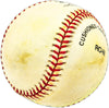 Tom Robson Autographed Official NL Baseball Texas Rangers Beckett BAS QR #BM17836