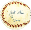 Harry Craft Autographed Official Giles NL Baseball Reds, Colt .45's "Best Wishes To Winnie" Beckett BAS QR #BM17852