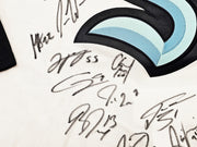 Seattle Kraken Inaugural Season Team Signed Autographed White Adidas Jersey Size 54 With 24 Signatures Including Jordan Eberle, Jared McCann & Yanni Gourde #/50 Fanatics Holo Stock #215412