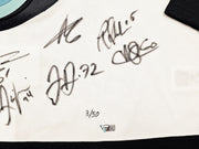 Seattle Kraken Inaugural Season Team Signed Autographed White Adidas Jersey Size 54 With 24 Signatures Including Jordan Eberle, Jared McCann & Yanni Gourde #/50 Fanatics Holo Stock #215412