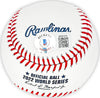Yordan Alvarez Autographed Official 2022 World Series MLB Baseball Houston Astros "2022 WS Winning 3-Run HR" Beckett BAS Witness Stock #215397