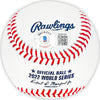 Martin Maldonado Autographed Official 2022 World Series MLB Baseball Houston Astros "2022 WS Champions" Beckett BAS Witness Stock #215405