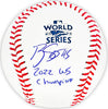 Ryne Stanek Autographed Official 2022 World Series MLB Baseball Houston Astros "2022 WS Champions" Beckett BAS Witness Stock #215409